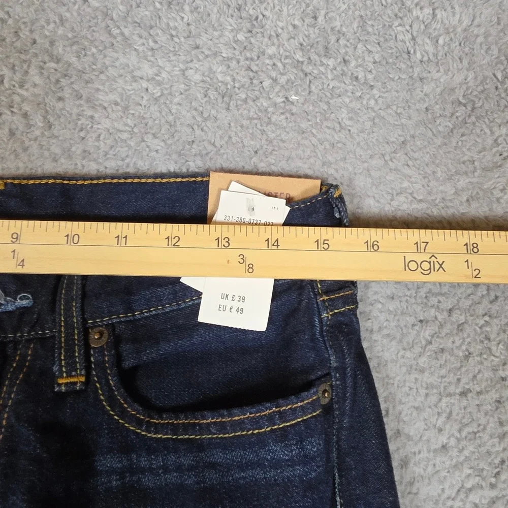 Hollister Classic Straight Jeans Mens 28x30 Indigo Blue NWT 100% Cotton 331-380